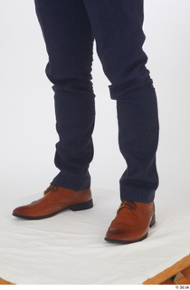 Neeo blue trousers brown oxford shoes calf dressed 0002.jpg